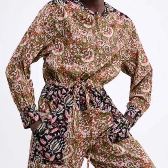 Zara printed jumpsuit - Picture 2 of 7